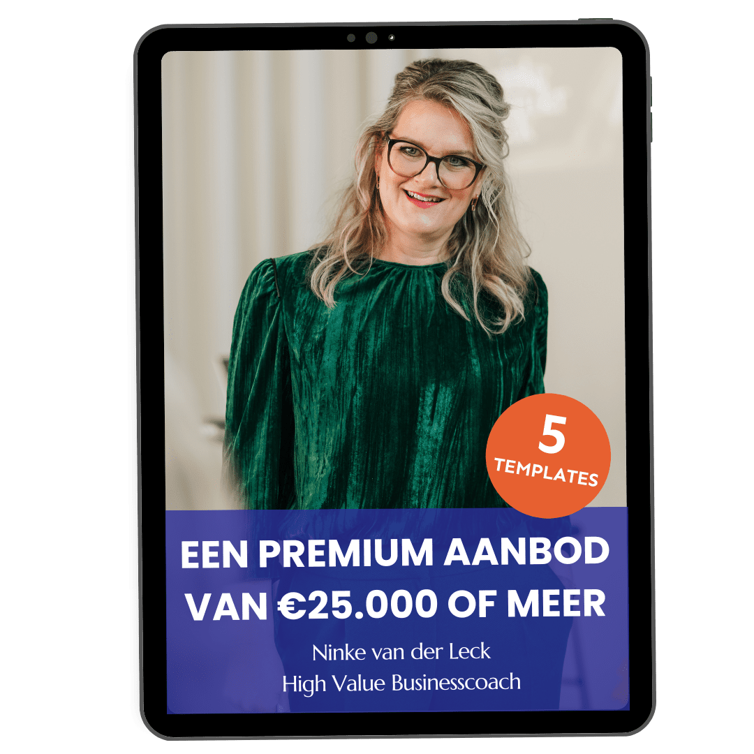 mockup ebook 5 templates voor een premium aanbod